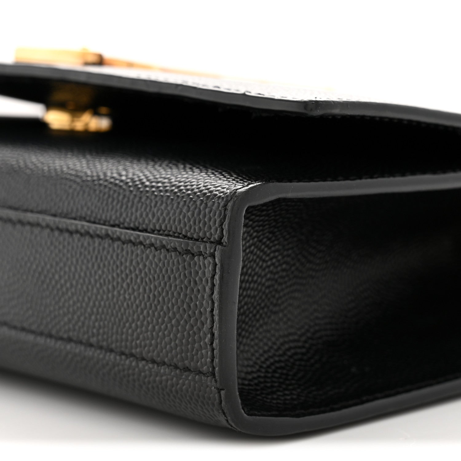 Saint Laurent Grain De Poudre Small Classic Monogram Kate Satchel Black 10 of 10