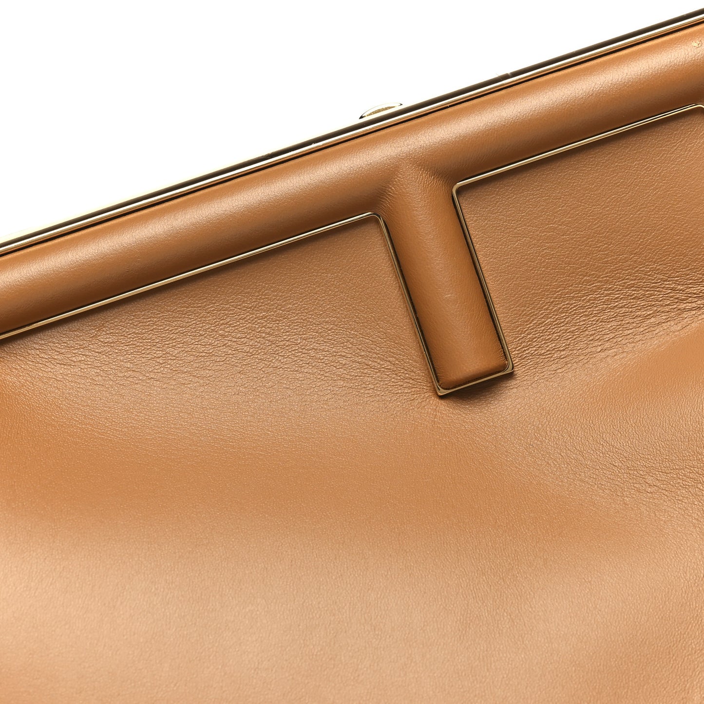 Shiny Nappa Medium Fendi First Caramello