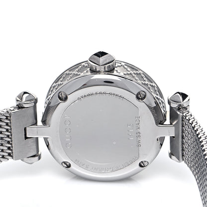 Gucci Stainless Steel Diamond Mother of Pearl 22mm Diamantissima Mesh Quartz Watch 4 of 5
