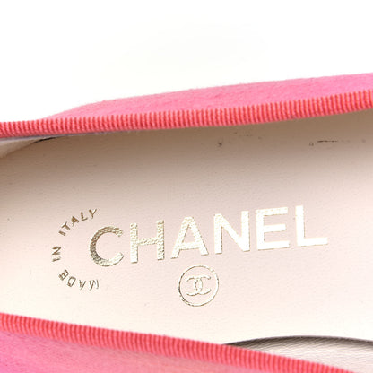 Chanel Denim CC Cap Toe Ballerina Flats 37.5 Pink 10 of 10