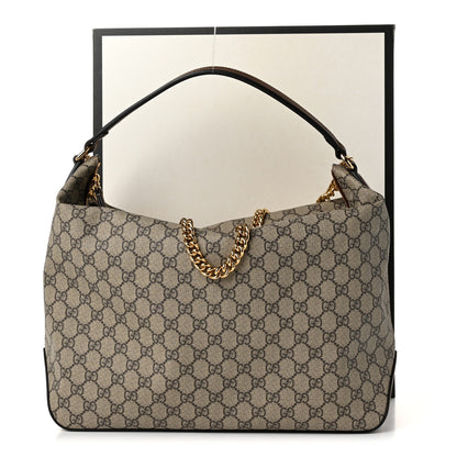 Gucci GG Supreme Monogram Large Linea A Hobo Light Brown 11 of 11