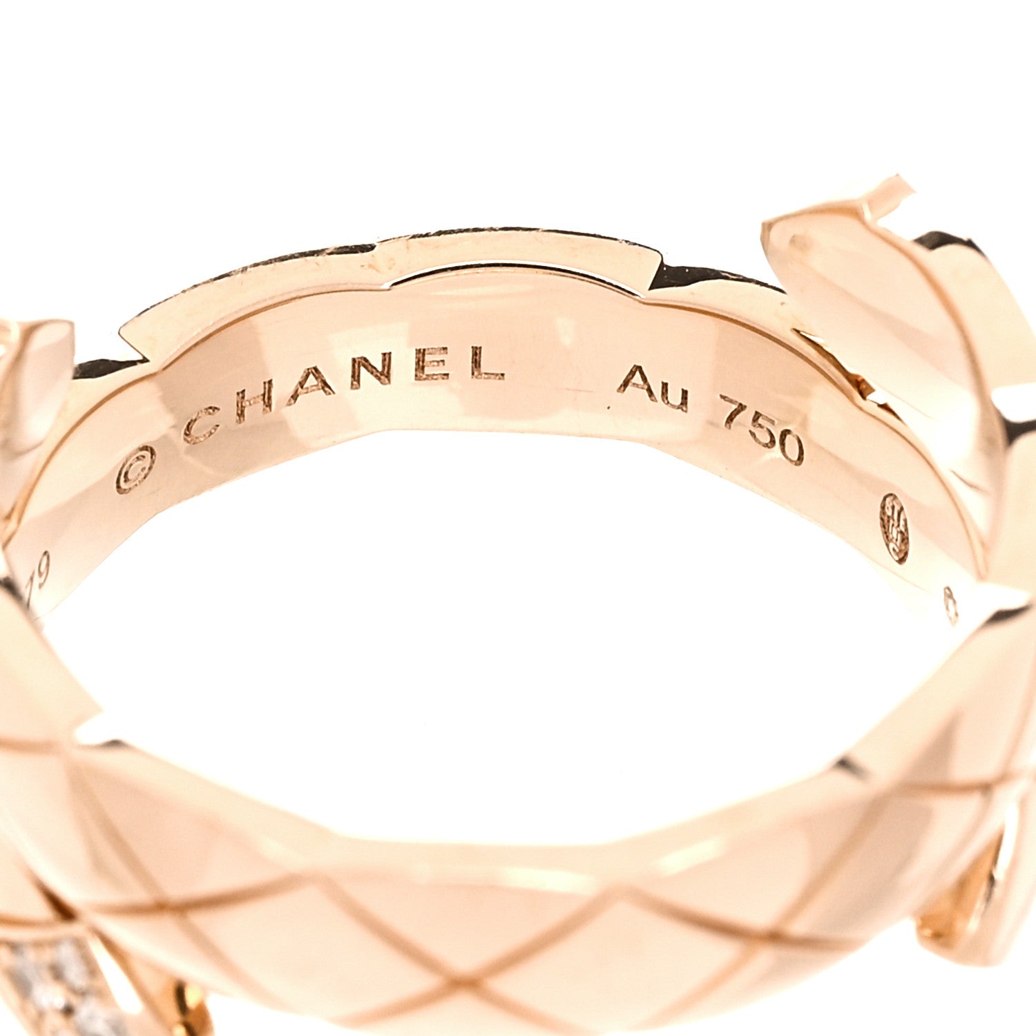 Chanel 18K Beige Gold Diamond Coco Crush Toi Et Moi Ring 57 8 5 of 5