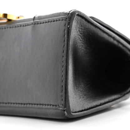 Balenciaga Shiny Box Calfskin Hourglass Top Handle Bag XS Black 9 of 15
