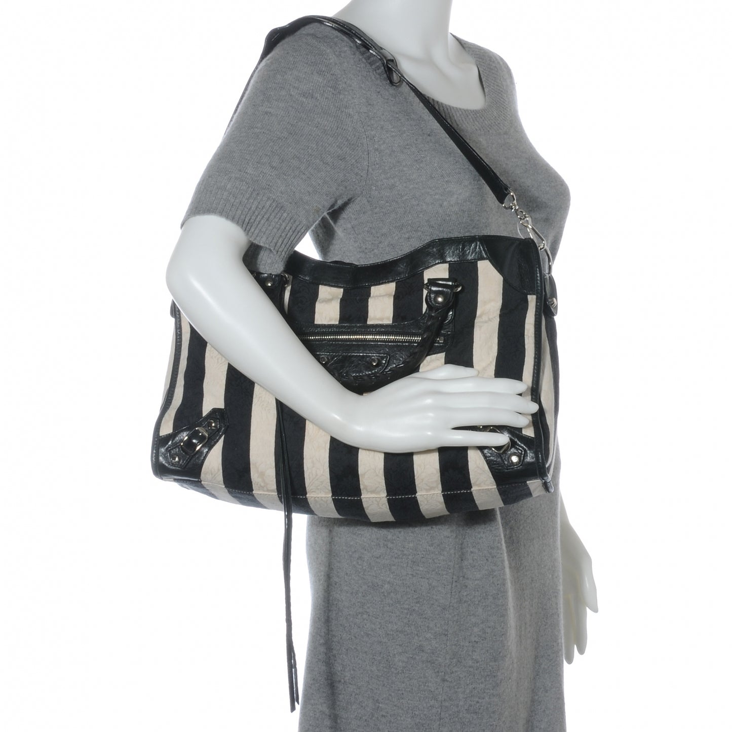 Chevre Damask Stripe City Black