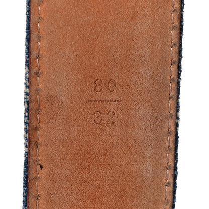 Louis Vuitton Monogram Denim Belt 80 32 Blue 3 of 11