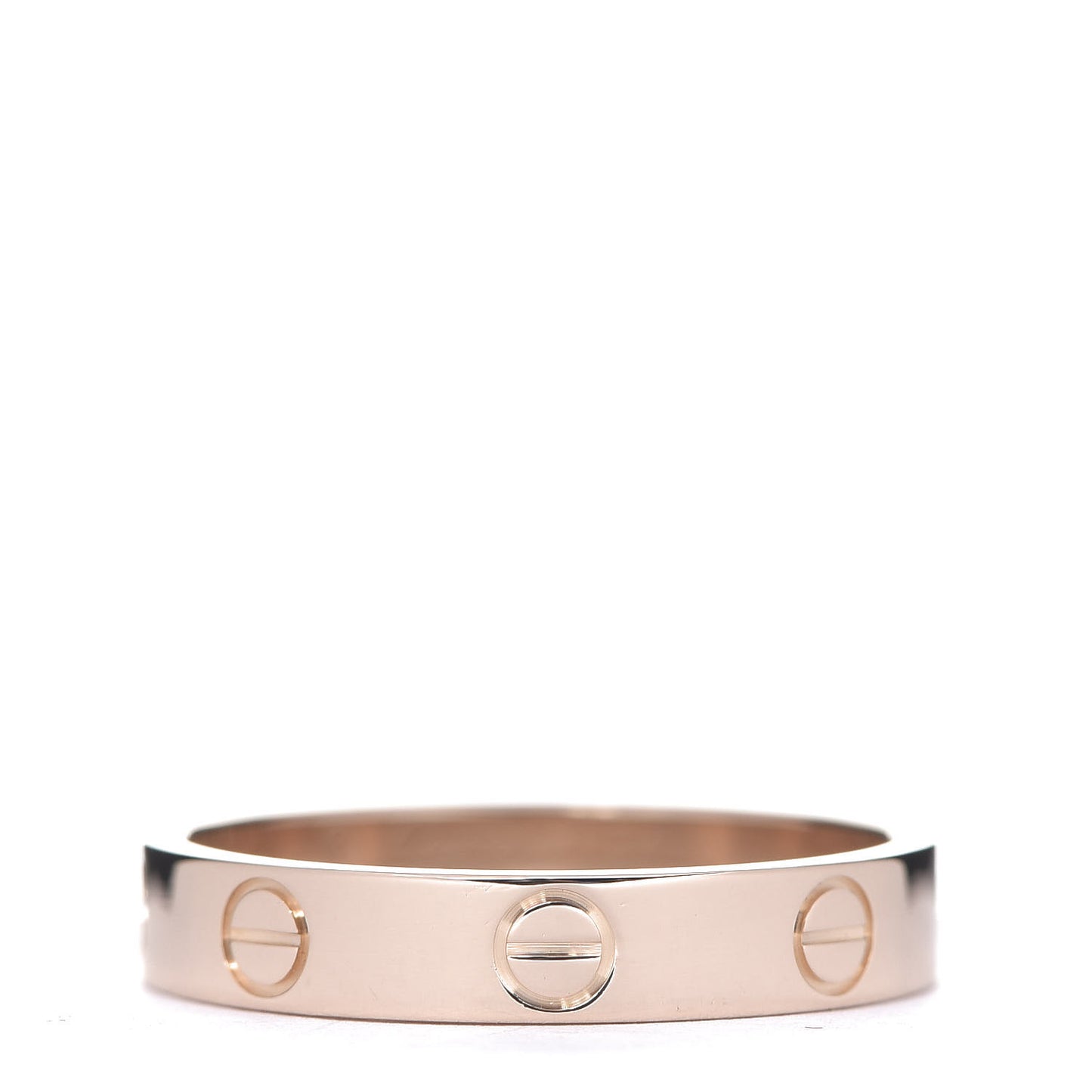 18K Pink Gold 3.5mm LOVE Wedding Band Ring 54 6.75