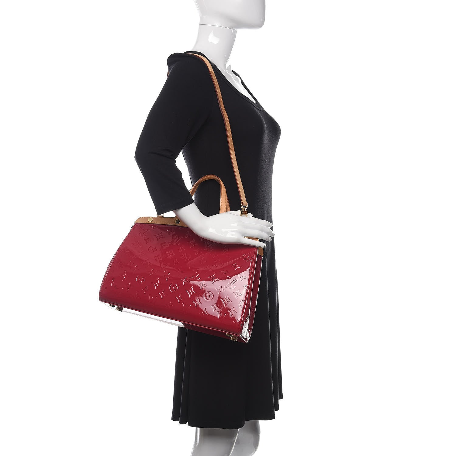 Louis Vuitton Vernis Brea MM Rose Indien 2 of 14