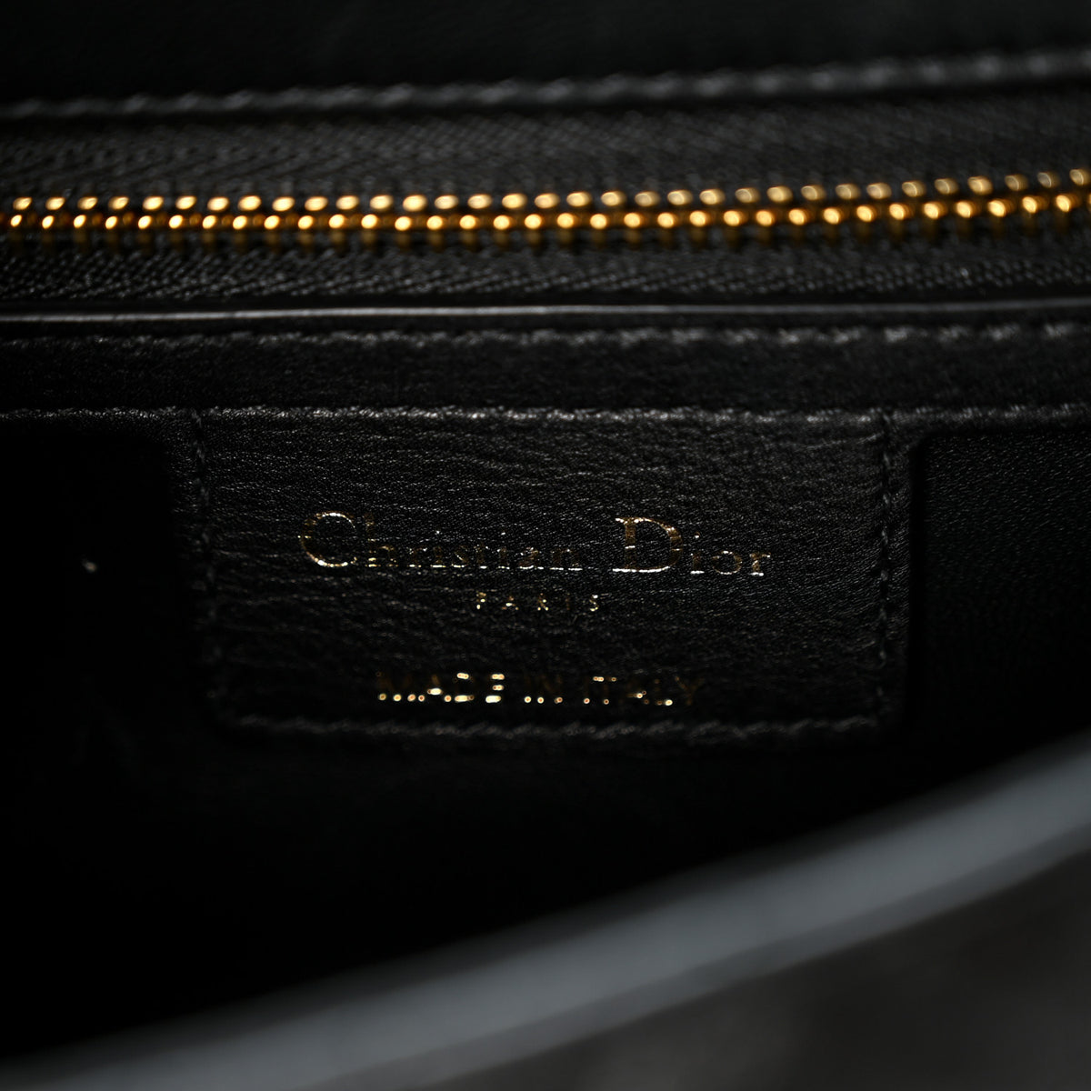 Calfskin Cannage Small Caro Bag Black