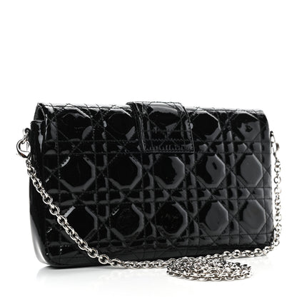 Christian Dior Patent Cannage New Lock Pouch Black 2 of 4