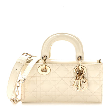 Christian Dior Patent Cannage Small Lady D-Joy White 1 of 10
