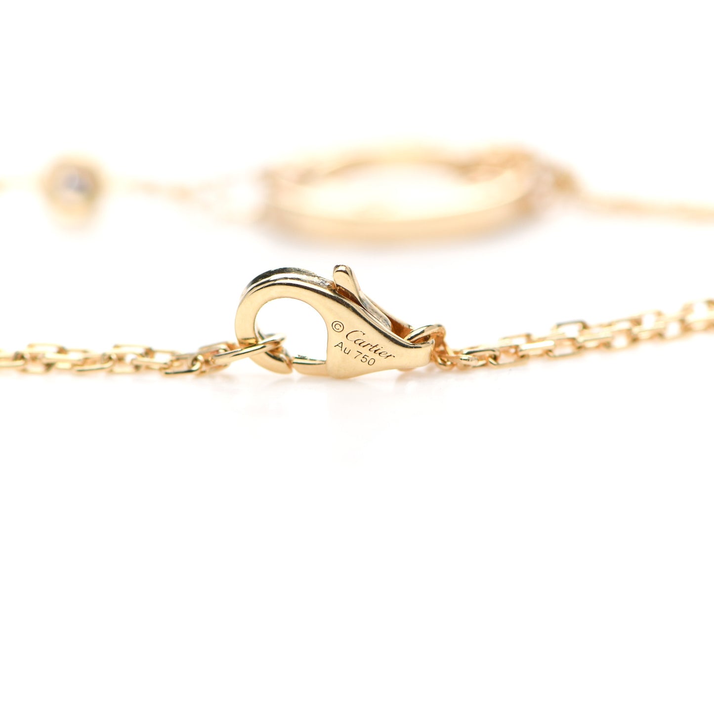 18K Yellow Gold Diamond LOVE Bracelet