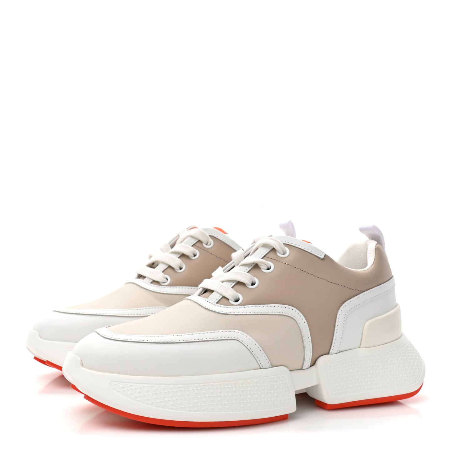 Calfskin Womens Giga Sneakers 37 Multicolor White Gomma