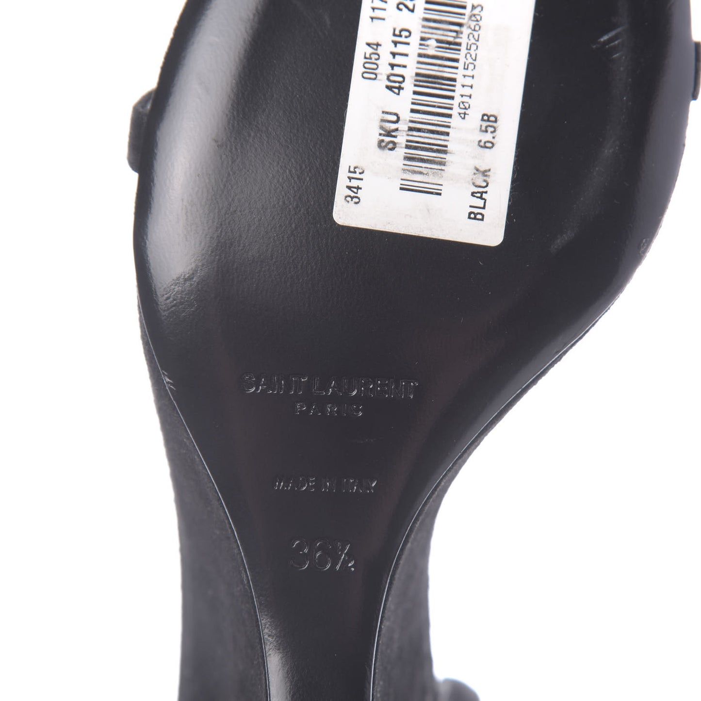 Suede Lila Wedge Sandals 36.5 Black