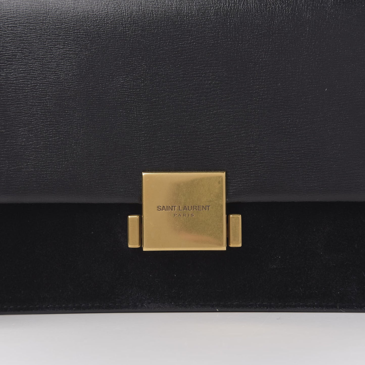 Smooth Calfskin Suede Medium Bellechasse Black