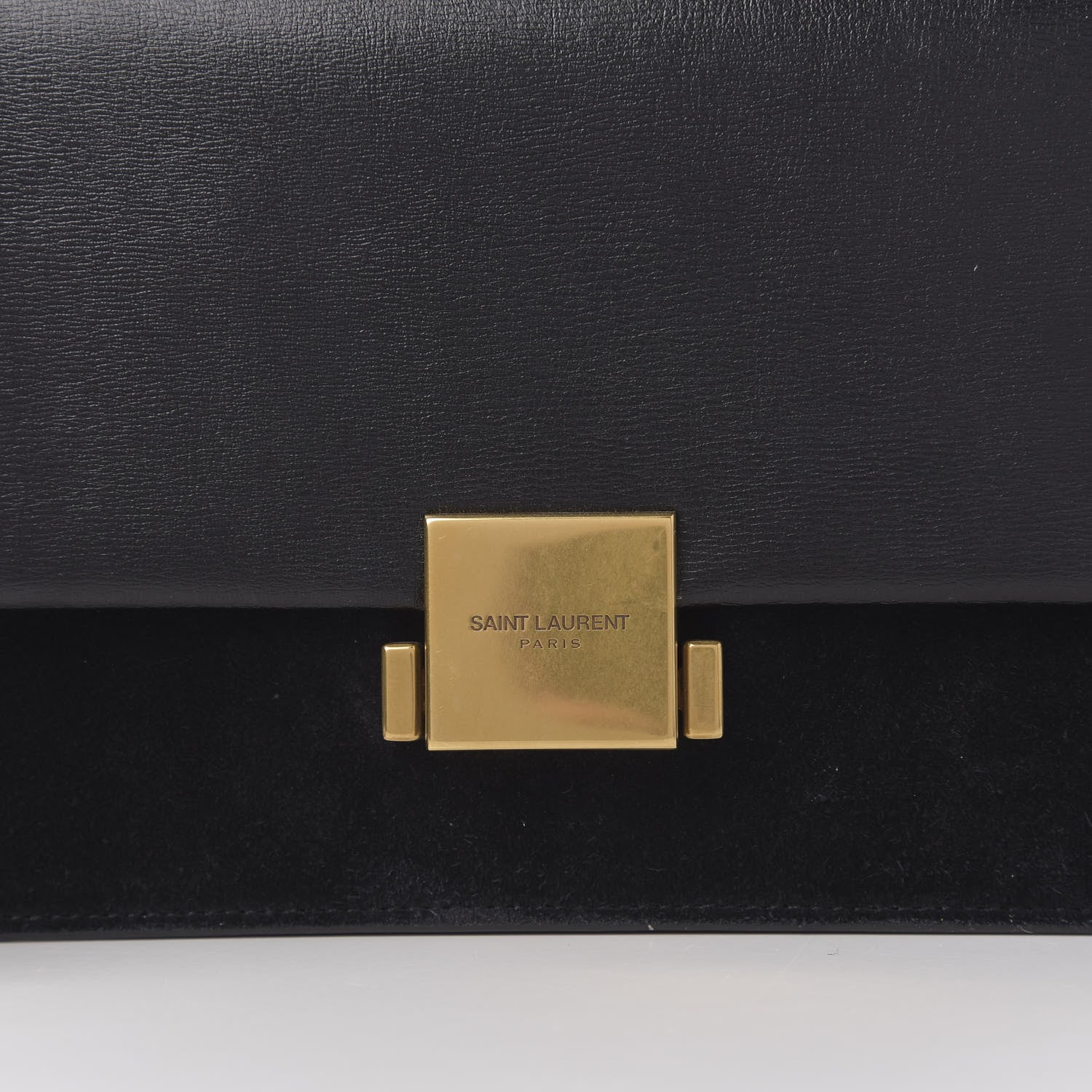 Saint Laurent Smooth Calfskin Suede Medium Bellechasse Black 10 of 10