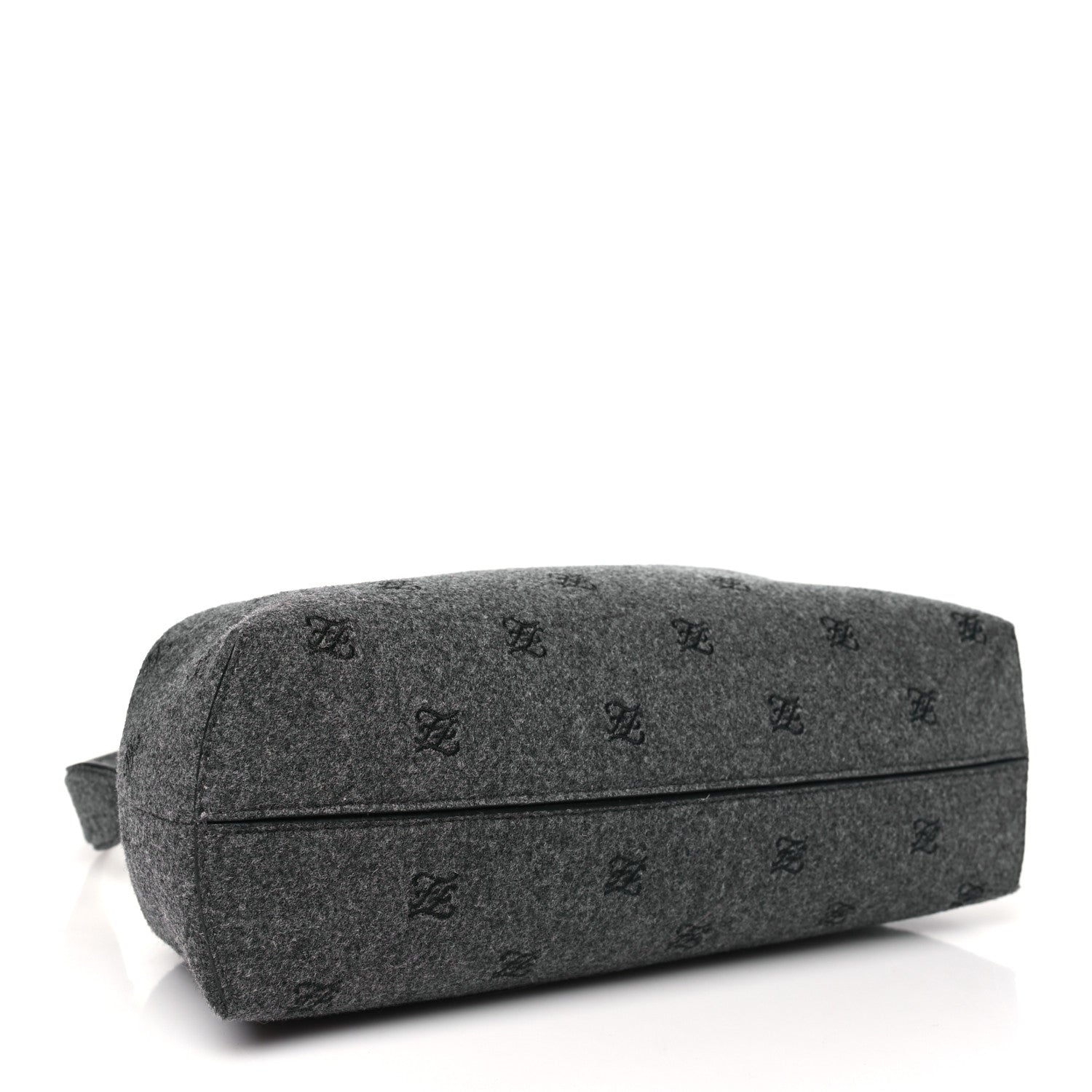 Fendi Flannel Karligraphy Embroidered Medium Fendi First Grey 4 of 10