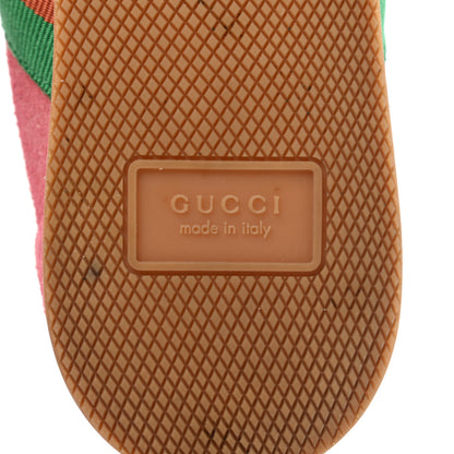 Gucci Suede Web Womens Rocket Sneakers 37 Rhododendron Pink 6 of 12