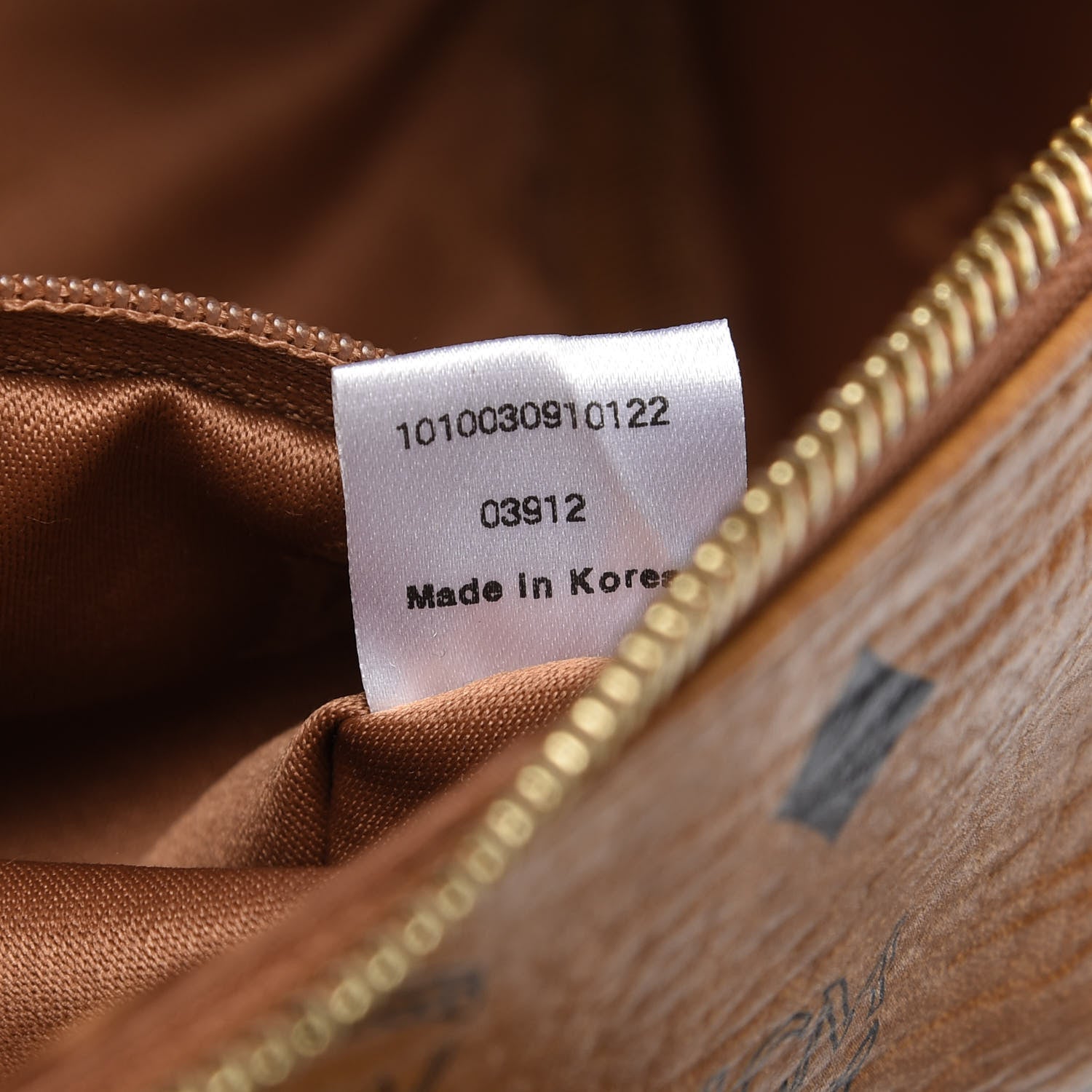 MCM Visetos Essential Barrel Bag Cognac 10 of 12