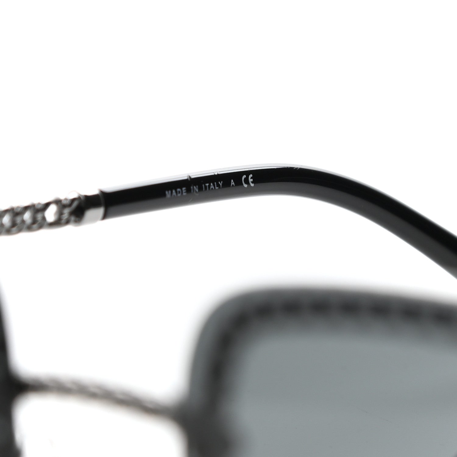 Chanel Square Removable Chain Pearl Sunglasses 4244 Black 6 of 6