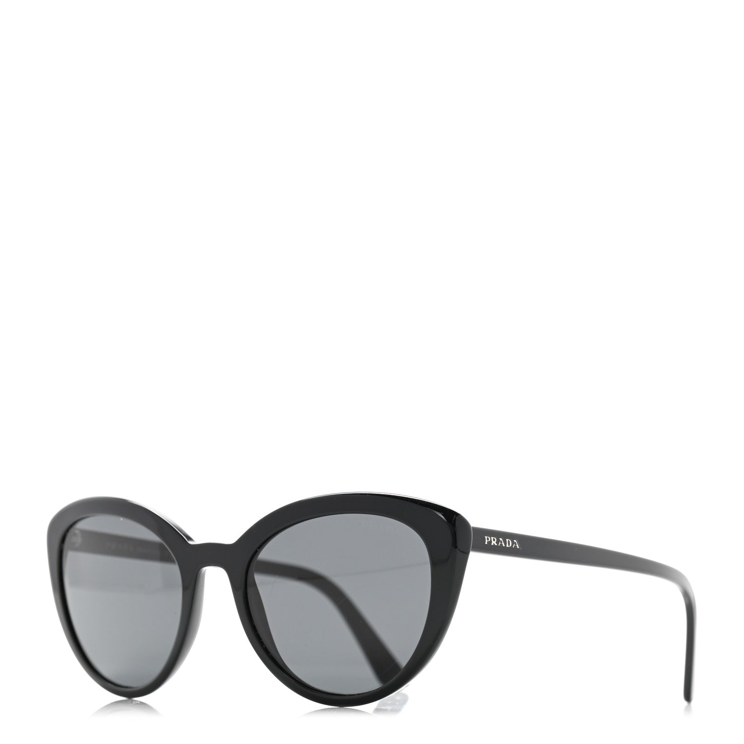 Prada Cat Eye Ultravox Sunglasses SPR 02V Black 1 of 5