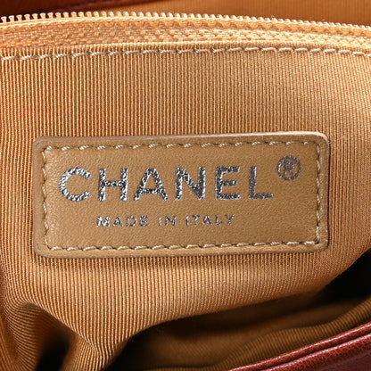 Chanel Washed Lambskin Quilted Large Chain Around Messenger Brown 7 of 11