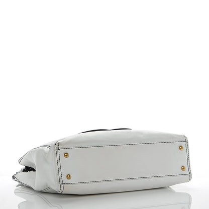 Chanel Caviar Bekko Chain Tote White 4 of 9