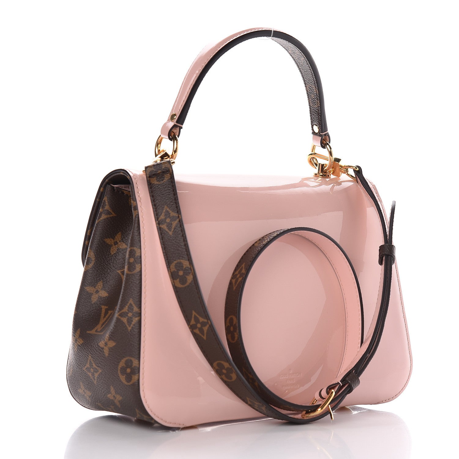 Louis Vuitton Patent Calfskin Monogram Cherrywood PM Rose Ballerine 2 of 16