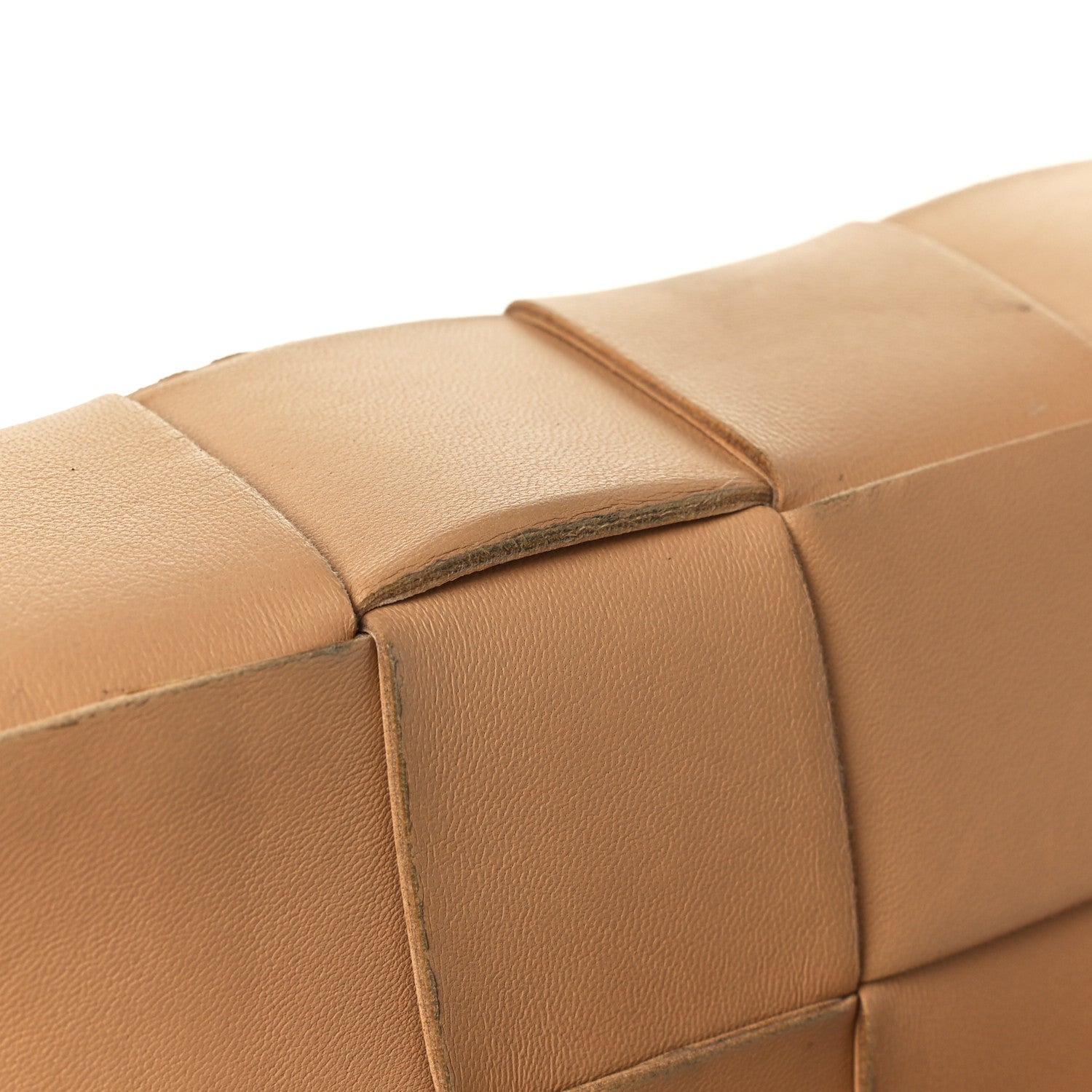 Bottega Veneta Lambskin Maxi Intrecciato Cassette Crossbody Bag Almond 15 of 15