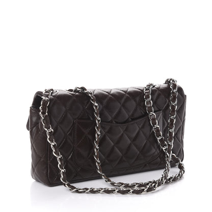 Chanel Lambskin Quilted East West Flap Brown 3 of 10