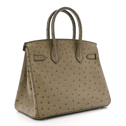 Hermes Ostrich Birkin 30 Mousse 3 of 10