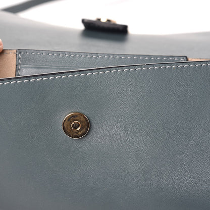 Chloe Suede Calfskin Faye Wallet On Strap Cloudy Blue 10 of 10