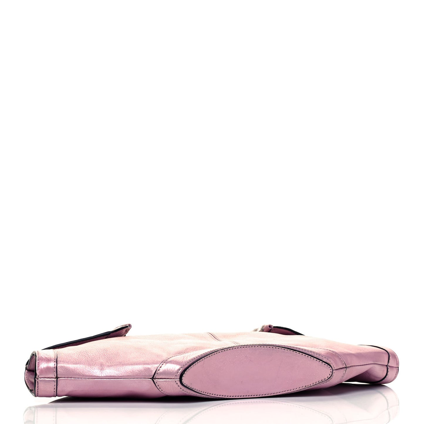 Metallic Lambskin De Manta Clutch Lavender