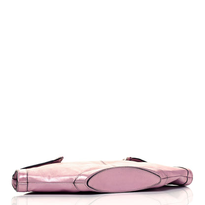 Alexander McQueen Metallic Lambskin De Manta Clutch Lavender 4 of 9