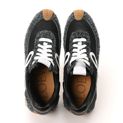 Loewe Brushed Suede Nylon Flow Runners Sneakers 40 Raw Denim 2 of 10