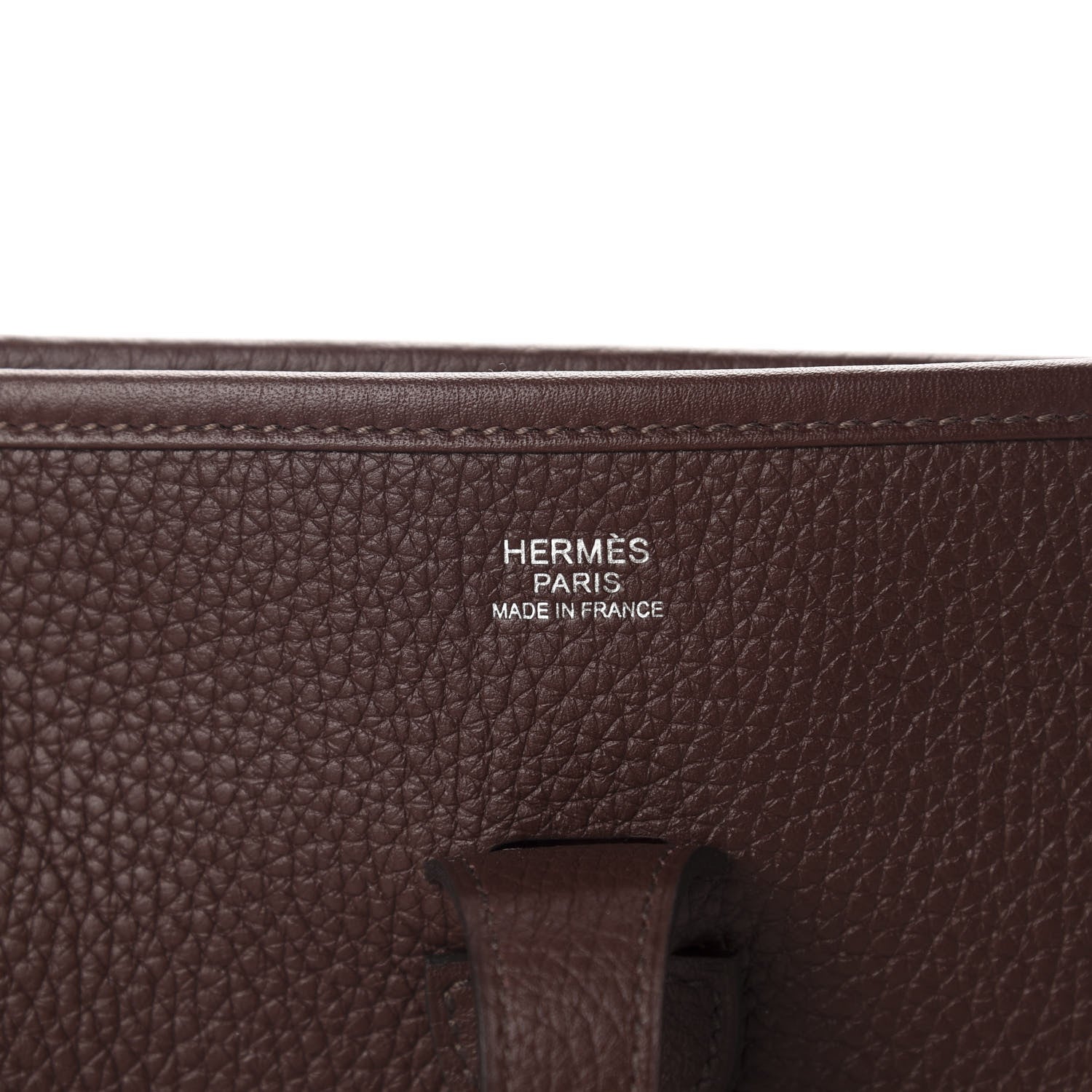 Hermes Taurillon Clemence Evelyne III PM Havane 8 of 11