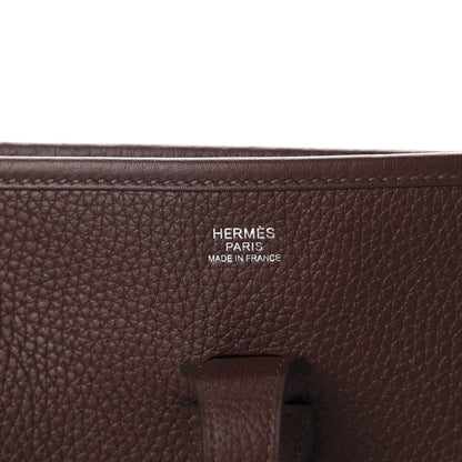 Hermes Taurillon Clemence Evelyne III PM Havane 8 of 11