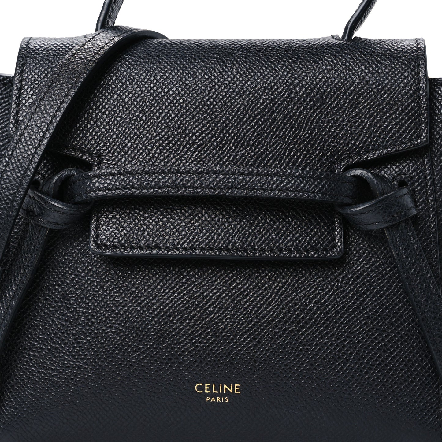 Grained Calfskin Pico Belt Bag Black