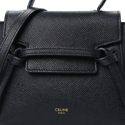 Celine Grained Calfskin Pico Belt Bag Black 8 of 10