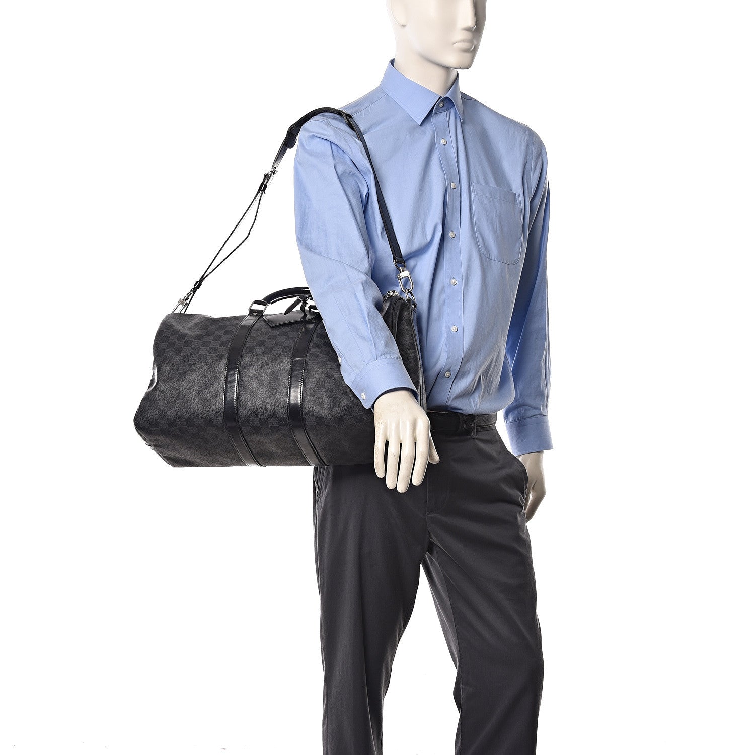 Louis Vuitton Damier Graphite Keepall Bandouliere 45 2 of 23