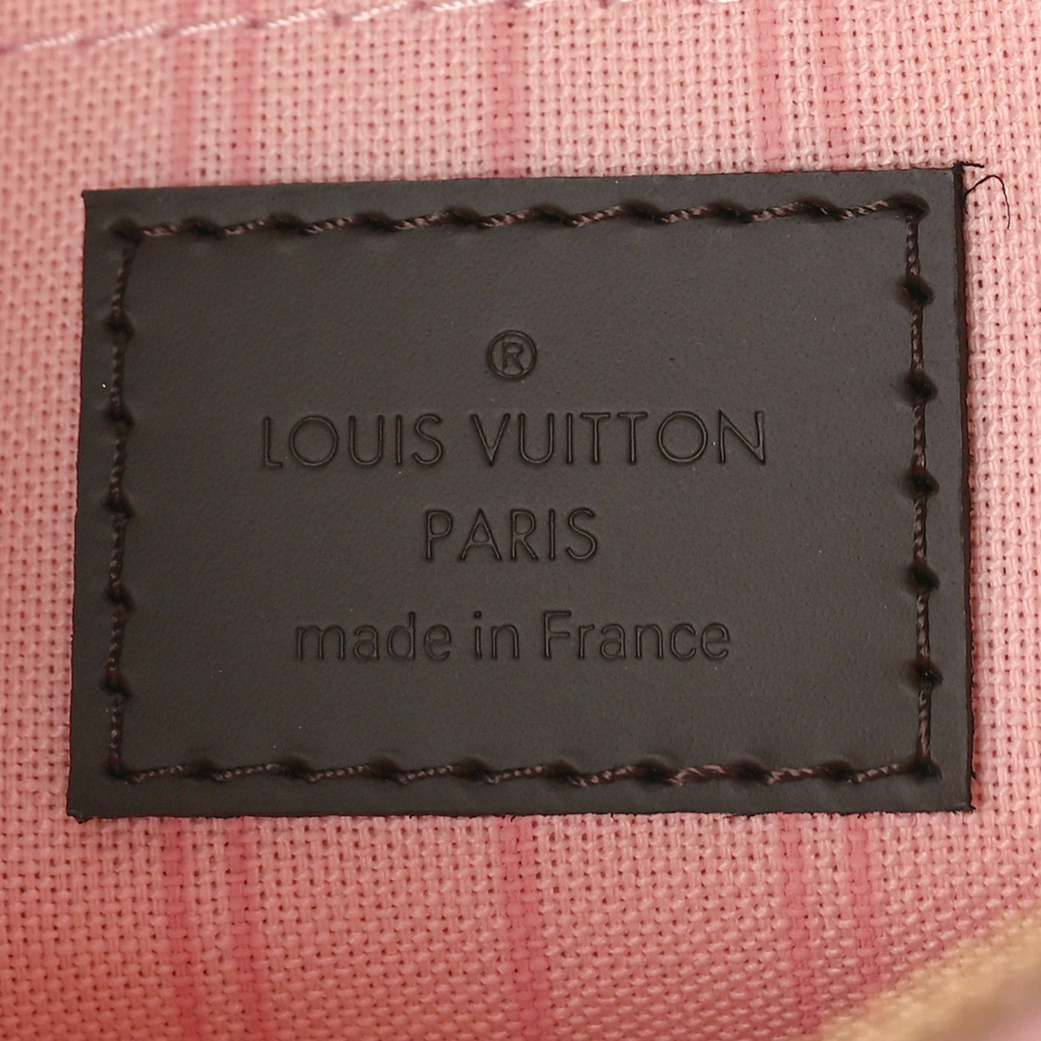 Louis Vuitton Damier Ebene Neverfull MM GM Pochette Rose Ballerine 6 of 9
