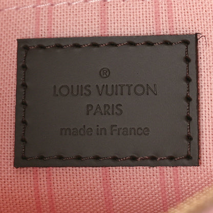Louis Vuitton Damier Ebene Neverfull MM GM Pochette Rose Ballerine 6 of 9