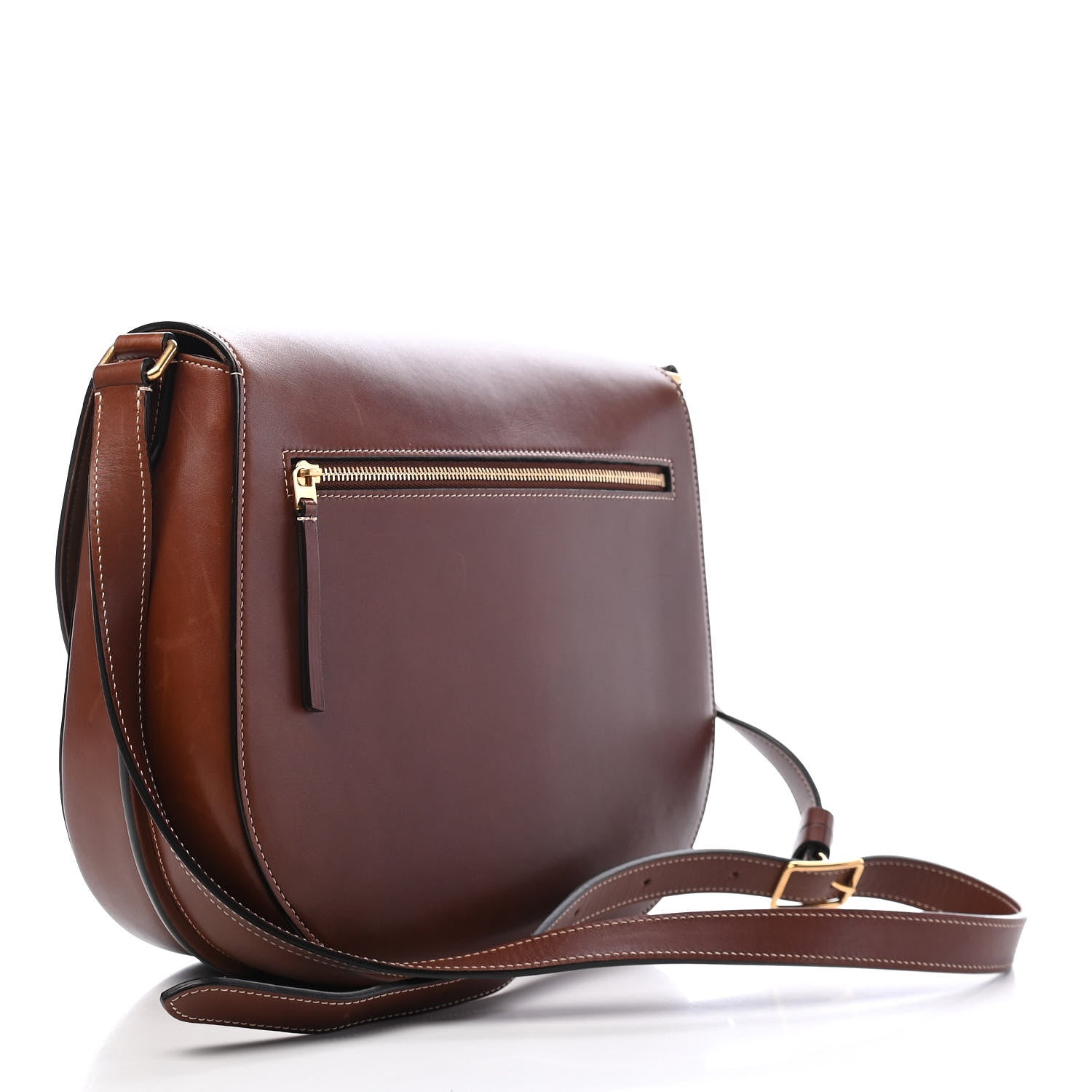 Celine Supersoft Calfskin Medium Trotteur Chestnut 3 of 9