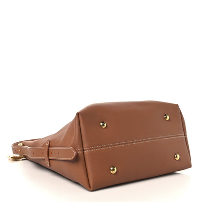 Louis Vuitton Grained Calfskin Low Key Hobo MM Cognac 5 of 13