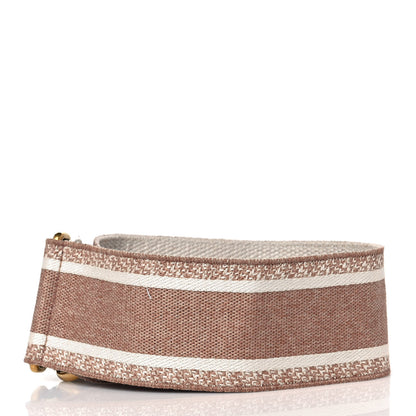 Christian Dior Canvas Embroidered Shoulder Strap Rose Des Vents 2 of 4