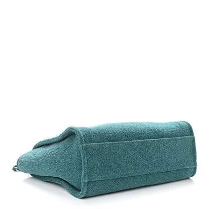 Chanel Lurex Boucle Small Deauville Tote Turquoise 4 of 12