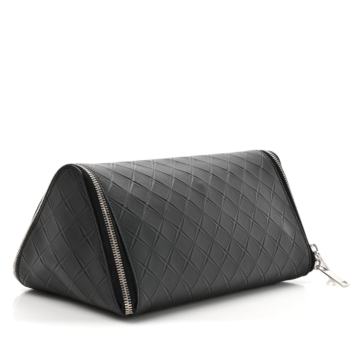 Calfskin Intarsio Toiletry Case Black