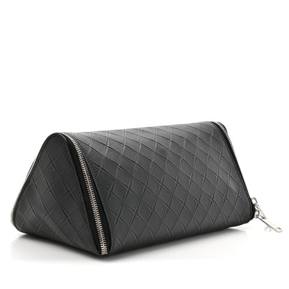 Bottega Veneta Calfskin Intarsio Toiletry Case Black 6 of 14