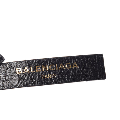 Balenciaga Agneau Classic Hardware Logo Shoulder Strap Black 3 of 5