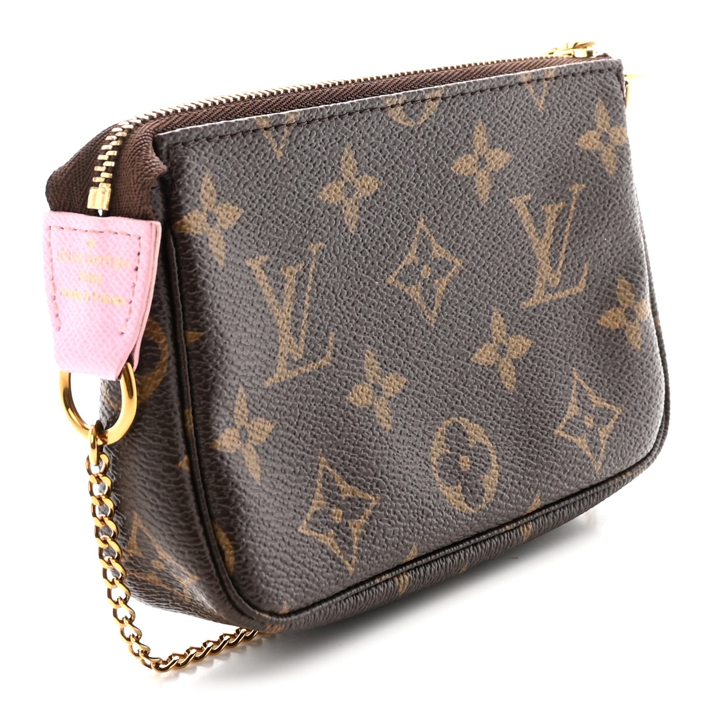 Monogram 2016 Christmas Animation Mini Pochette Accessories Rose Ballerine