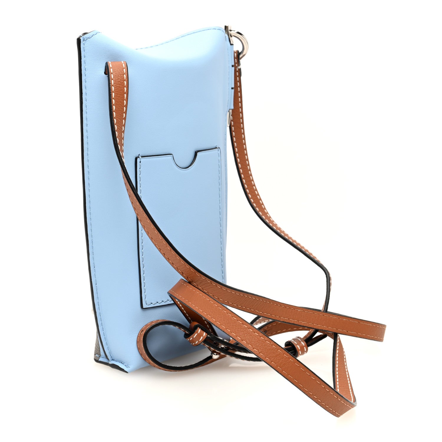 Loewe X MY NEIGHBOR TOTORO Calfskin Gate Pocket Blue Tan Multicolor 3 of 11